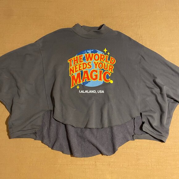 Dressed in Lala TWNYM Remix Boxy Pullover Grey - Picture 1 of 4